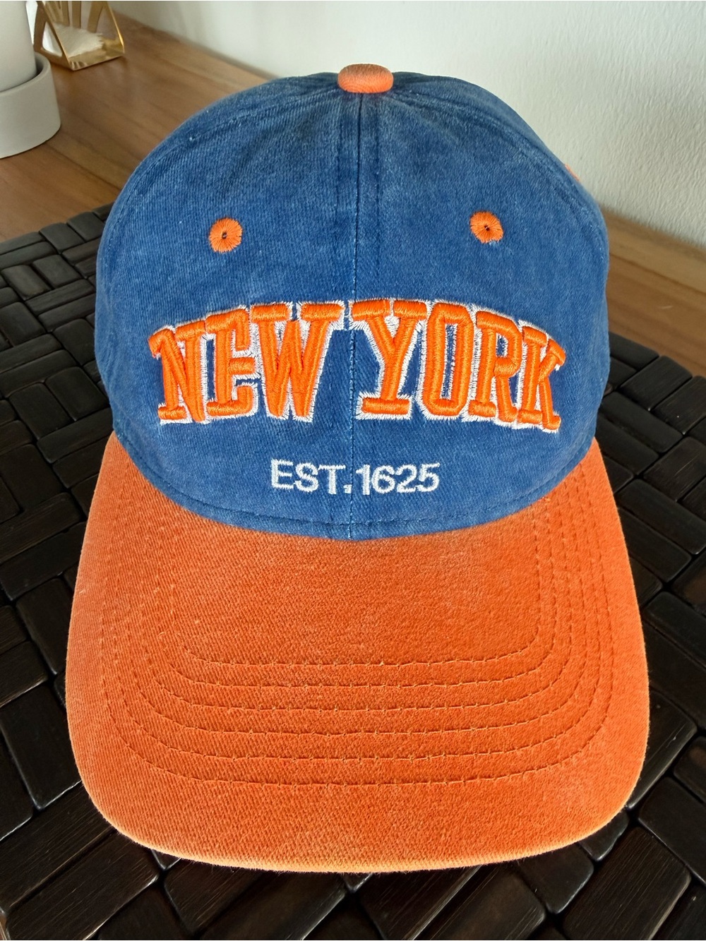 NWT New York Baseball Hat — Knicks Blue & Orange